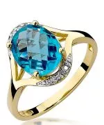 Bonore - Gold 585 - Topaz 3 ct ring