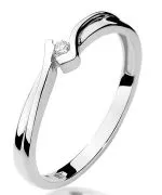 Bonore - White Gold 585 - Diamond 0,04 ct ring