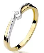 Bonore - Gold 585 - Diamond 0,04 ct ring