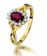 Bonore - Gold 585 - Ruby 0,6 ct ring
