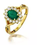 Bonore - Gold 585 - Emerald 0,8 ct ring