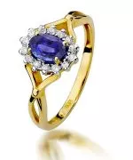 Bonore - Gold 585 - Tanzanite 0,4 ct ring