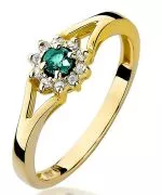 Bonore - Gold 585 - Emerald 0,1 ct ring