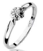 Bonore - White Gold 585 - Diamond 0,04 ct ring
