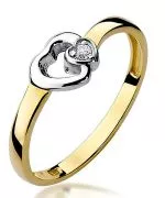 Bonore - Gold 585 - Diamond 0,02 ct ring