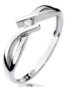 Bonore - White Gold 585 - Diamond 0,04 ct ring