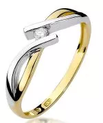 Bonore - Gold 585 - Diamond 0,04 ct ring