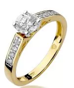 Bonore - Gold 585 - Diamond 0,3 ct ring
