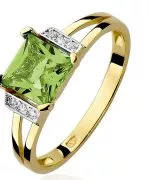 Bonore - Gold 585 - Olivine 1,1 ct ring