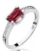 Bonore - White Gold 585 - Ruby 0,8 ct ring