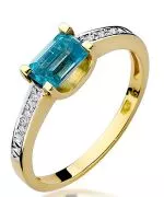 Bonore - Gold 585 - Topaz 0,65 ct ring