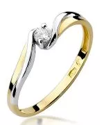 Bonore - Gold 585 - Diamond 0,1 ct ring