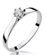 Bonore - White Gold 585 - Diamond 0,08 ct ring