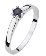 Bonore - White Gold 585 - Sapphire 0,15 ct ring