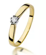 Bonore - Gold 585 - Diamond 0,04 ct ring