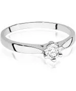 Bonore - White Gold 585 - Diamond 0,08 ct ring