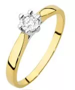 Bonore - Gold 585 - Diamond 0,08 ct ring