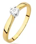 Bonore - Gold 585 - Diamond 0,01 ct ring