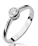 Bonore - White Gold 585 - Diamond 0,3 ct ring
