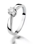 Bonore - White Gold 585 - Diamond 0,3 ct ring