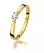 Bonore - Gold 585 - Diamond 0,1 ct ring