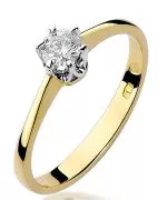 Bonore - Gold 585 - Diamond 0,2 ct ring