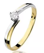 Bonore - Gold 585 - Diamond 0,1 ct ring