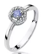 Bonore - White Gold 585 - Tanzanite 0,15 ct ring