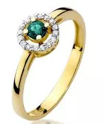 Bonore - Gold 585 - Emerald 0,15 ct ring