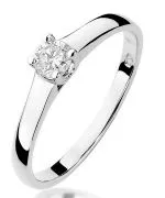 Bonore - White Gold 585 - Diamond 0,2 ct ring