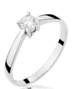 Bonore - White Gold 585 - Diamond 0,2 ct ring