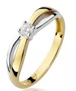 Bonore - Gold 585 - Diamond 0,1 ct ring
