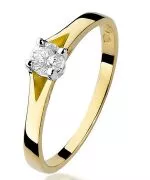 Bonore - Gold 585 - Diamond 0,2 ct ring