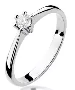 Bonore - White Gold 585 - Diamond 0,15 ct ring