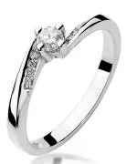 Bonore - White Gold 585 - Diamond 0,15 ct ring