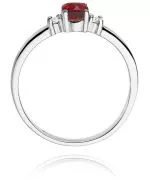Bonore - White Gold 585 - Ruby 0,6 ct ring