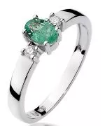 Bonore - White Gold 585 - Sapphire 0,4 ct ring