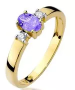 Bonore - Gold 585 - Tanzanite 0,4 ct ring