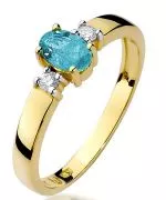 Bonore - Gold 585 - Topaz 0,5 ct ring