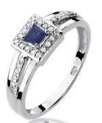 Bonore - White Gold 585 - Sapphire 0,2 ct ring