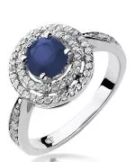 Bonore - White Gold 585 - Sapphire 1 ct ring