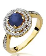 Bonore - Gold 585 - Sapphire 1 ct ring