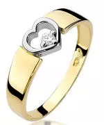 Bonore - Gold 585 - Diamond 0,04 ct ring