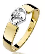 Bonore - Gold 585 - Diamond 0,04 ct ring