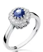 Bonore - White Gold 585 - Tanzanite 0,5 ct ring