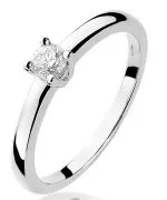 Bonore - White Gold 585 - Diamond 0,2 ct ring
