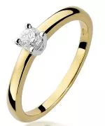 Bonore - Gold 585 - Diamond 0,2 ct ring