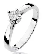 Bonore - White Gold 585 - Diamond 0,2 ct ring