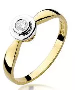 Bonore - Gold 585 - Diamond 0,1 ct ring