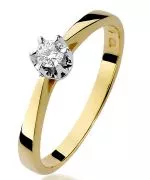 Bonore - Gold 585 - Diamond 0,12 ct ring